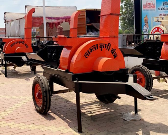 Triple Mouth Chaff Cutter Machine