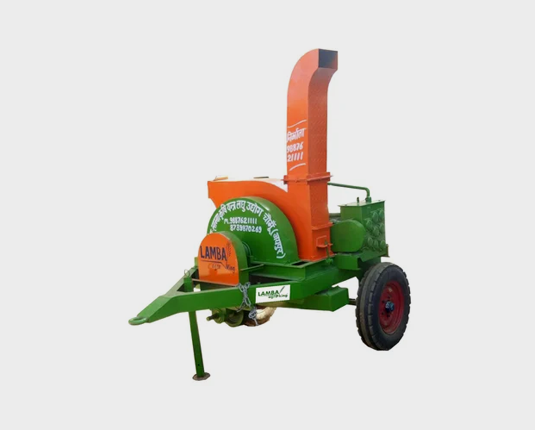 Triple Mouth Chaff Cutter Machine