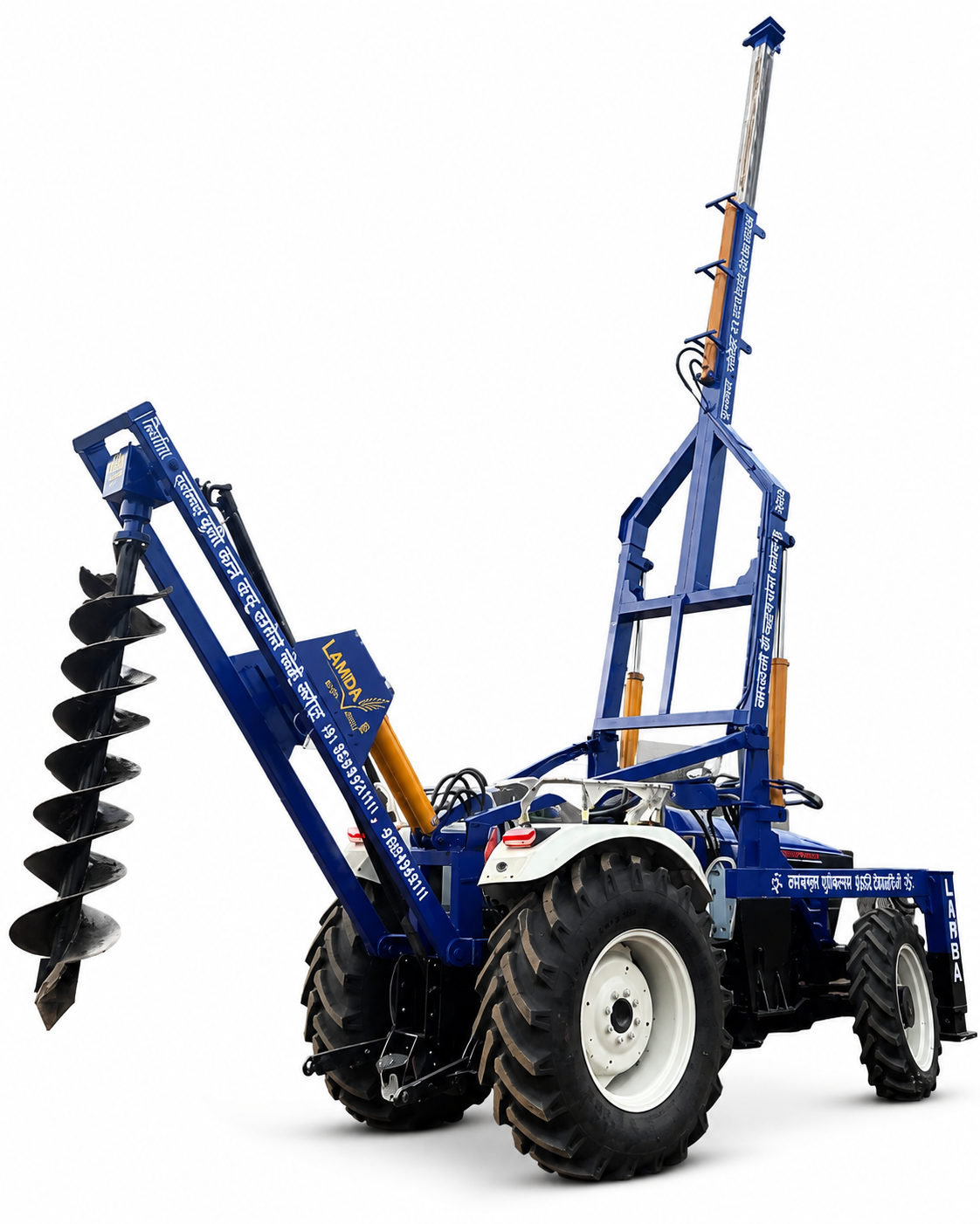 Tractor Post Hole Digger & Crane