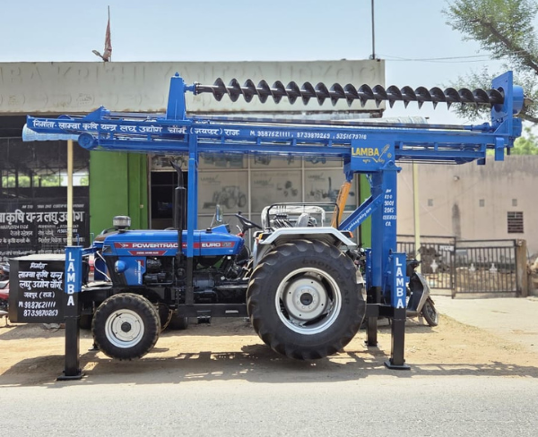 Solar Piling Machine | Tractor Mounted Foundation Drilling Machine | Lamba Agroking